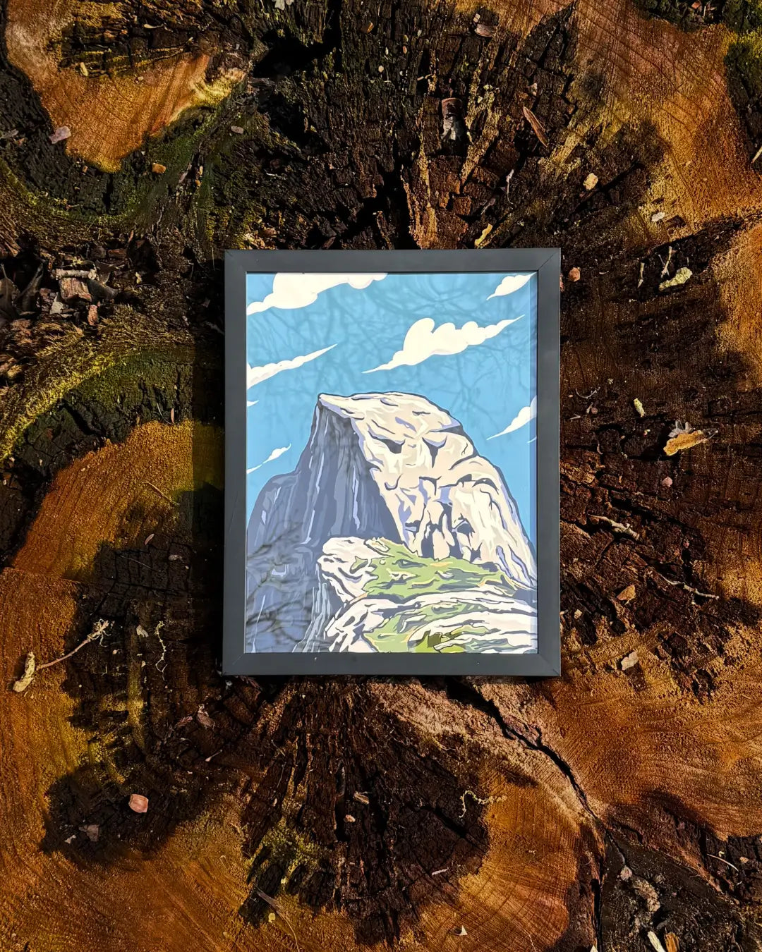 Half Dome, Yosemite - Hand Drawn Print