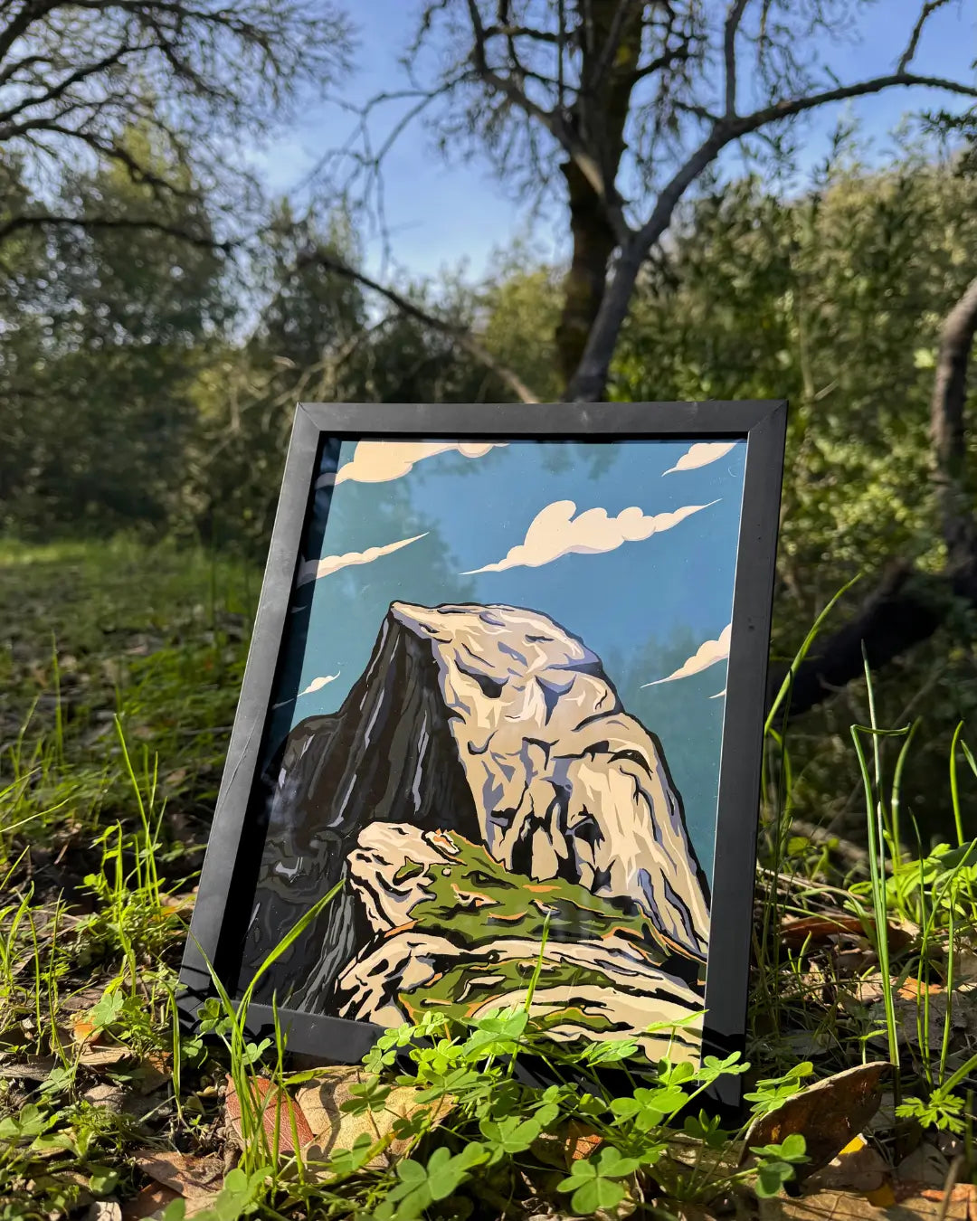 Half Dome, Yosemite - Hand Drawn Print